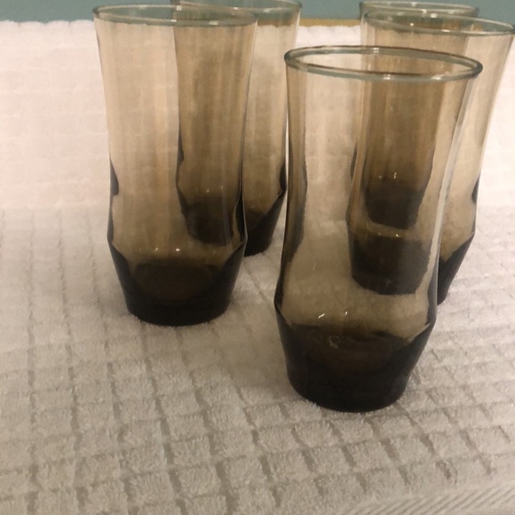 Vintage Smoke Drinking Glasses - Picture 2 of 3